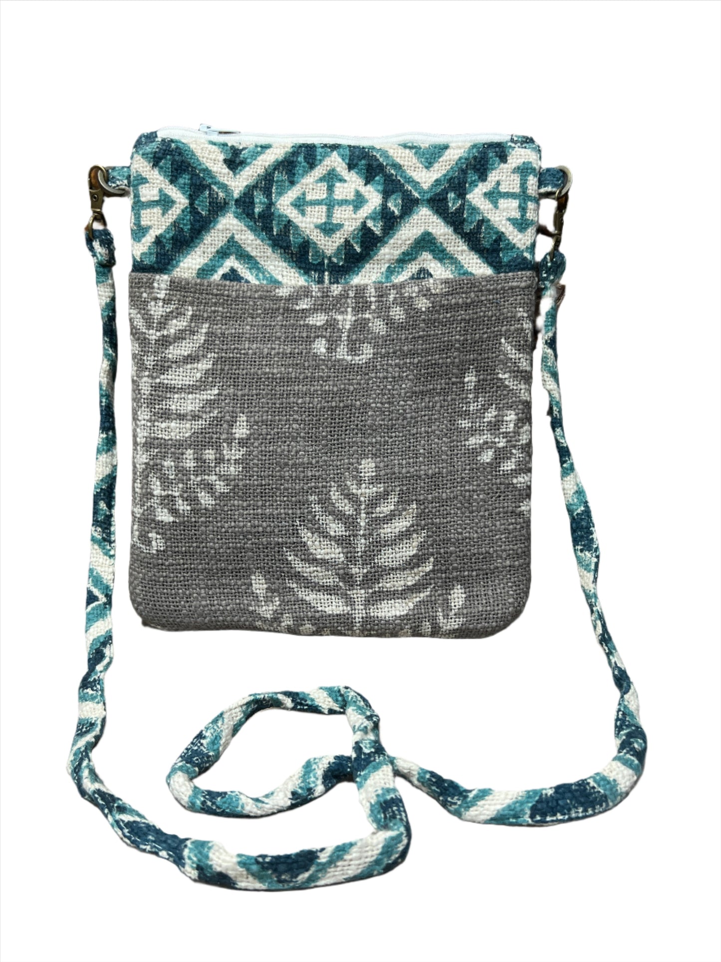 Block Print Passport Bag