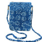 Natural Indigo Block Print Passport Bag