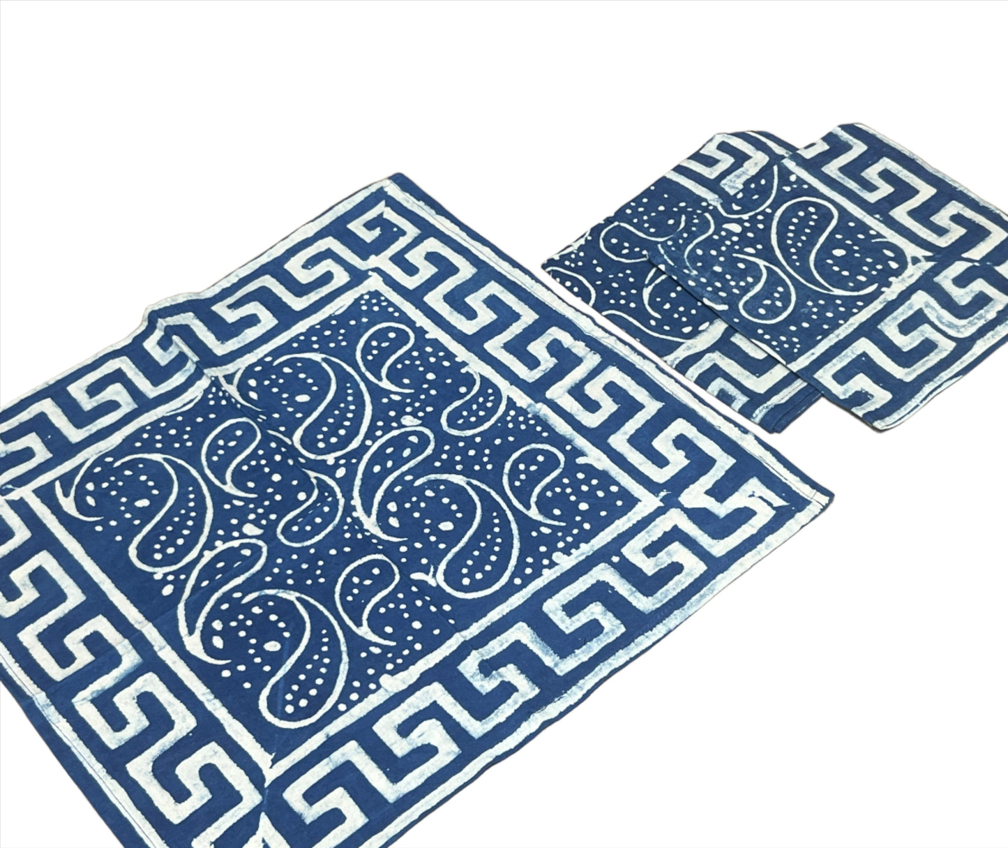 Natural Indigo Block Print Napkins