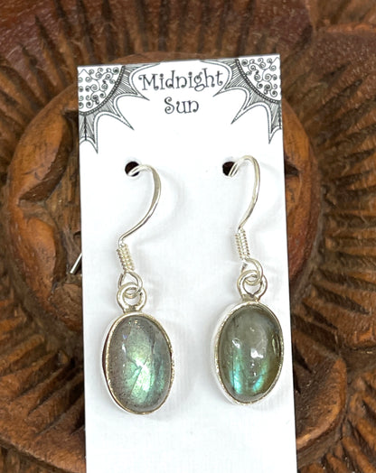 Labradorite Sterling Earrings - 2 sizes available