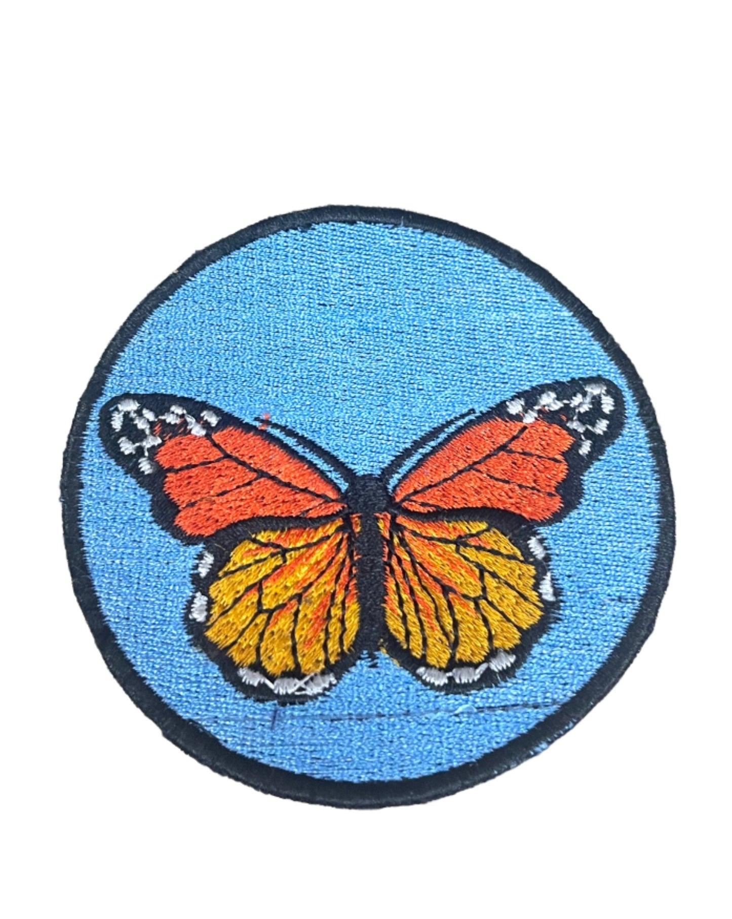 Hand Embroidered Butterfly Patches