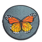 Hand Embroidered Butterfly Patches