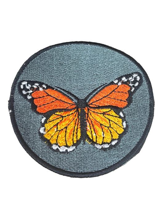 Hand Embroidered Butterfly Patches