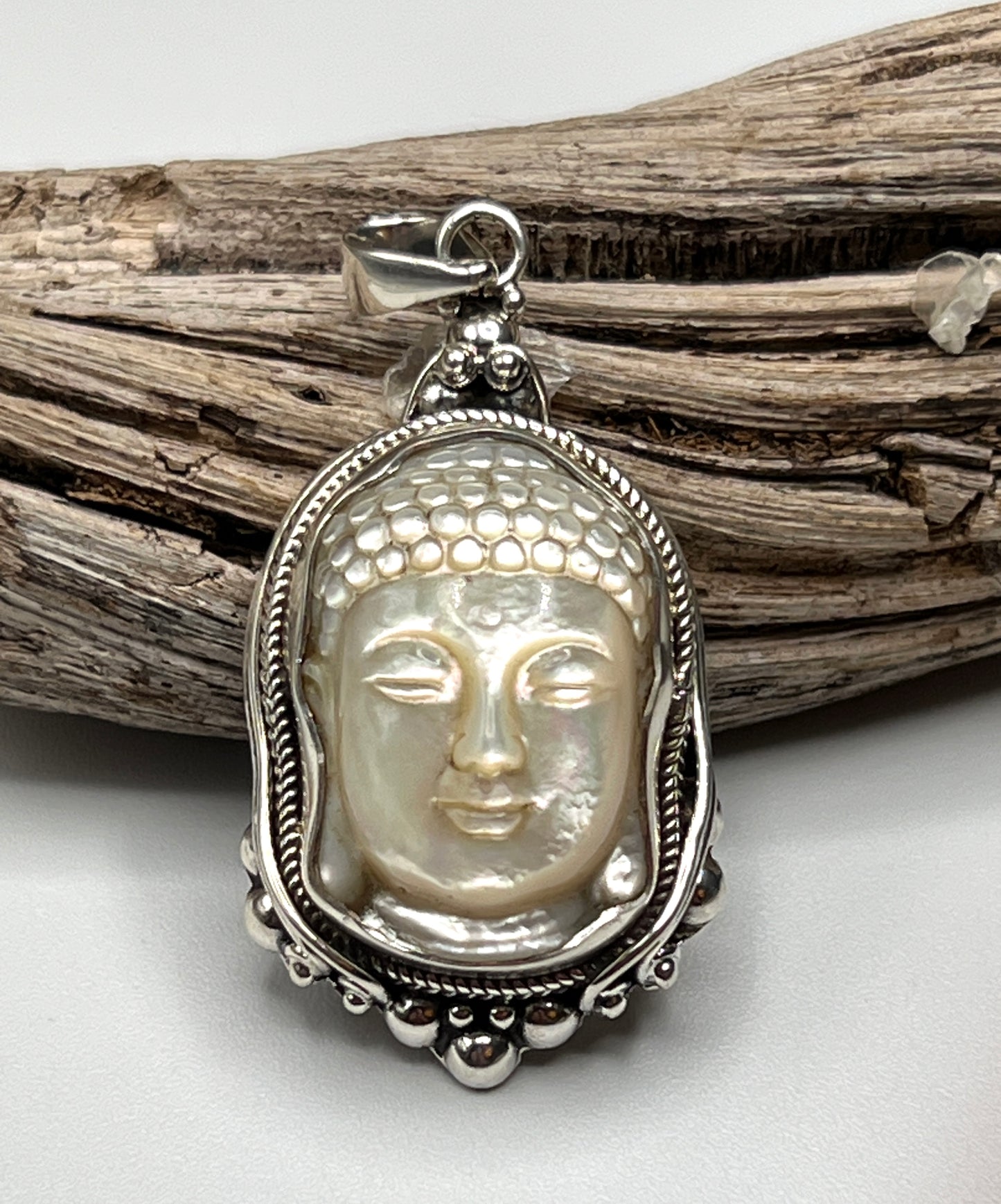Mother of Pearl Buddha Pendant