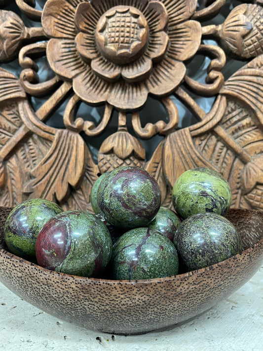 Dragons Blood Jasper Spheres