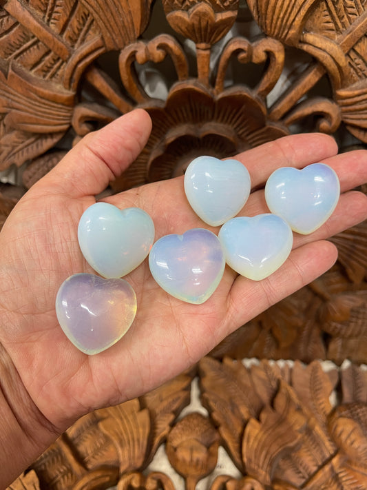 Opalite Pocket Hearts - Available in 2 Sizes