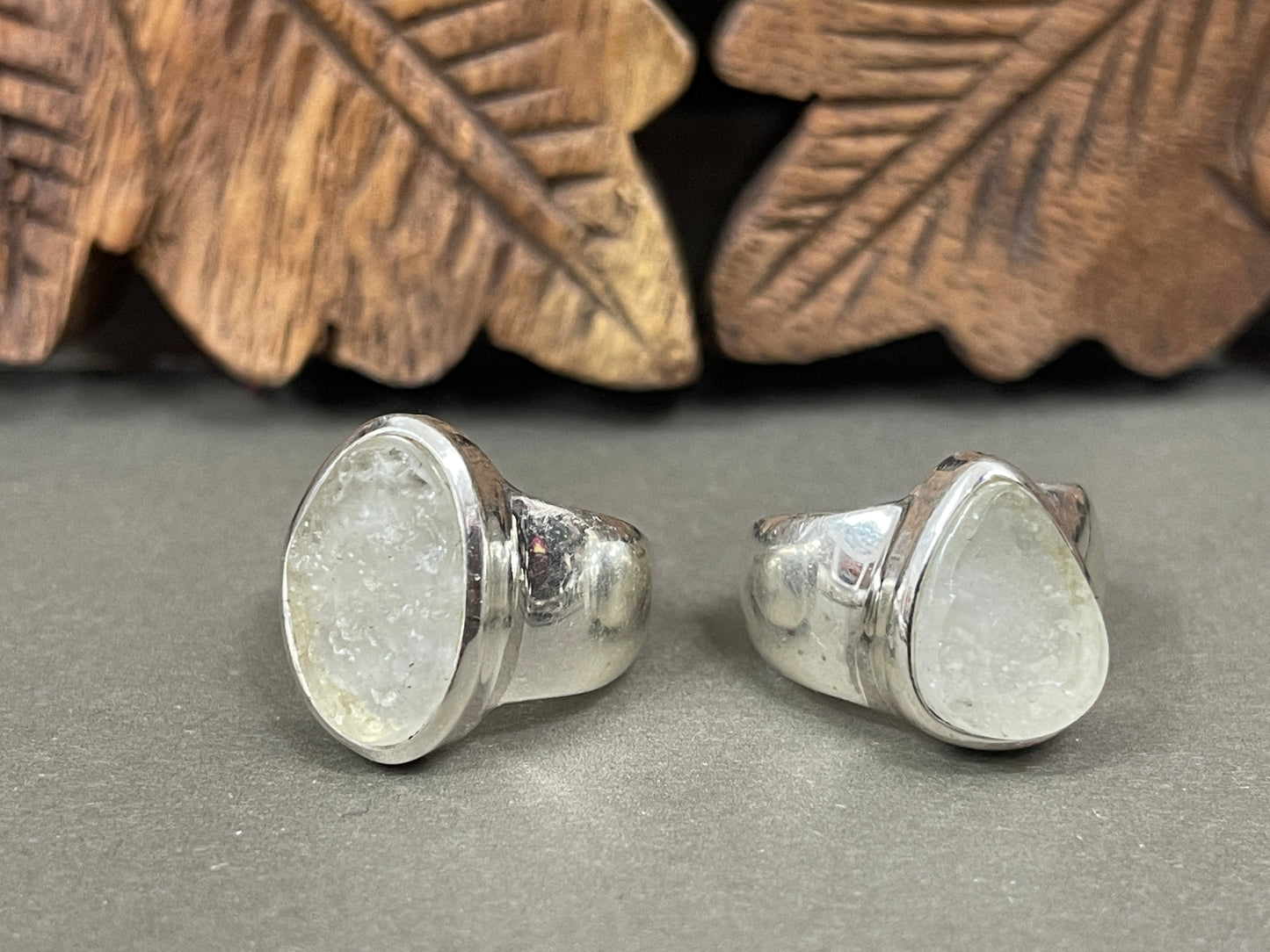 Raw Libyan Glass Rings - Transformation Stone
