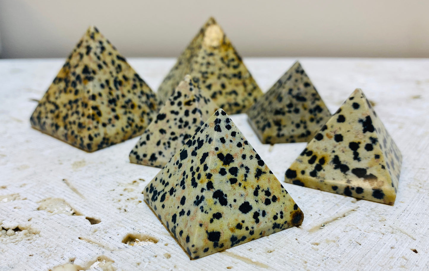 Dalmatian Jasper Pyramids