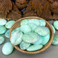 Chrysoprase Palmstones from Indonesia