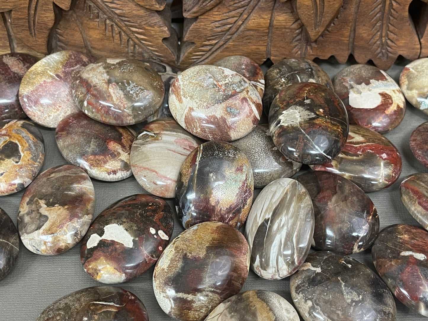 Petrified Wood Palm Stones