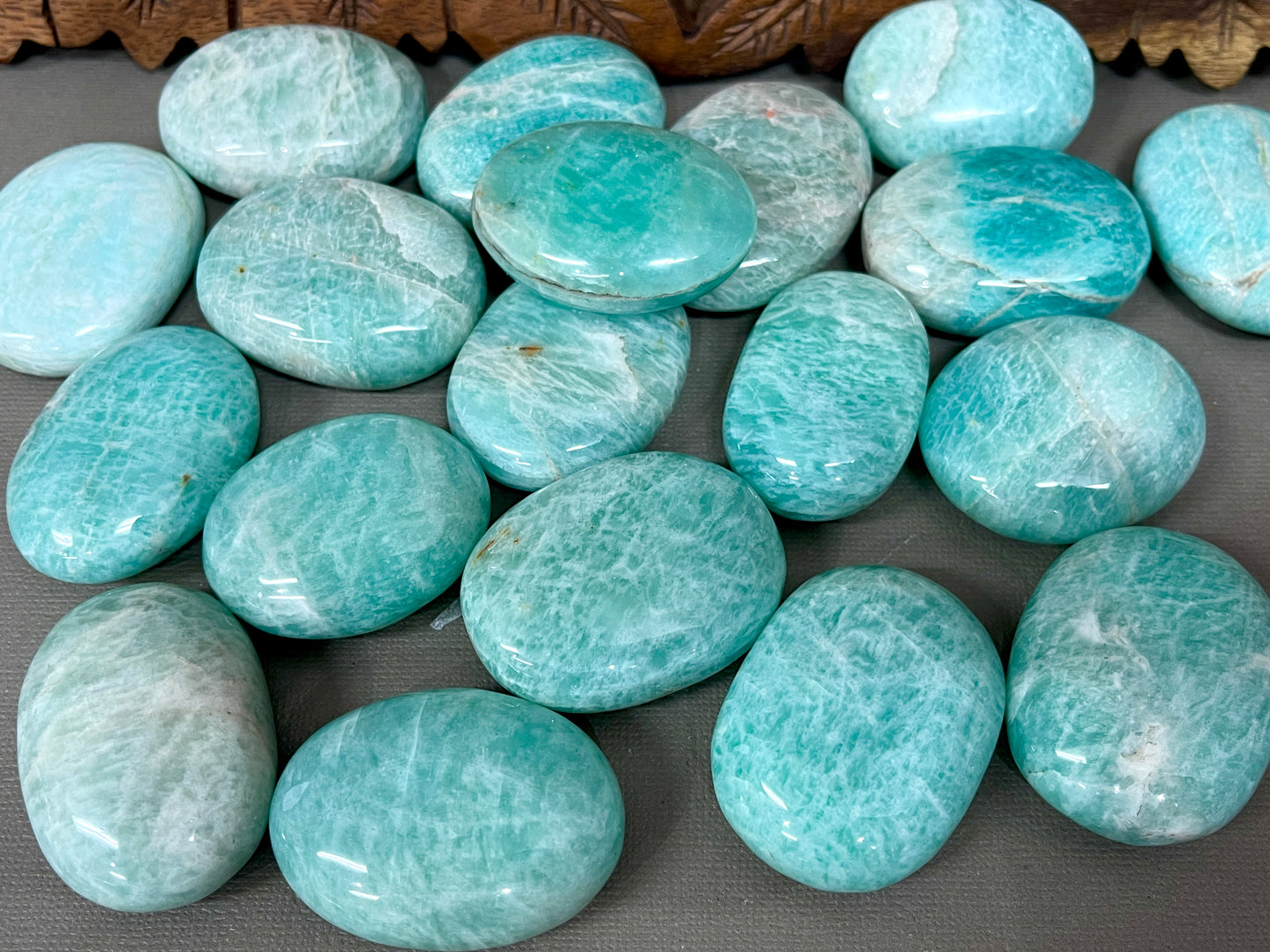 Amazonite Large Palm Stones