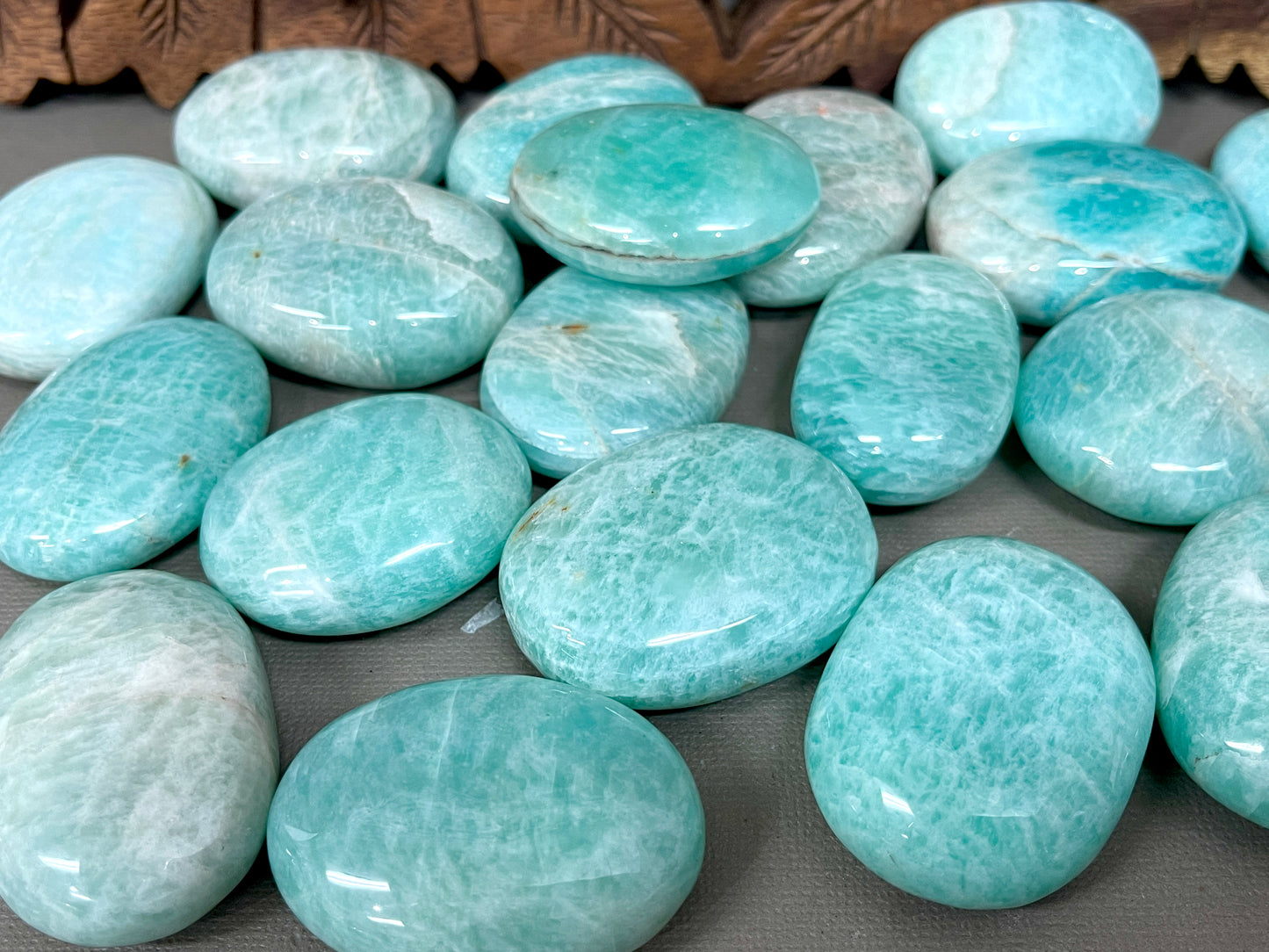 Amazonite Large Palm Stones