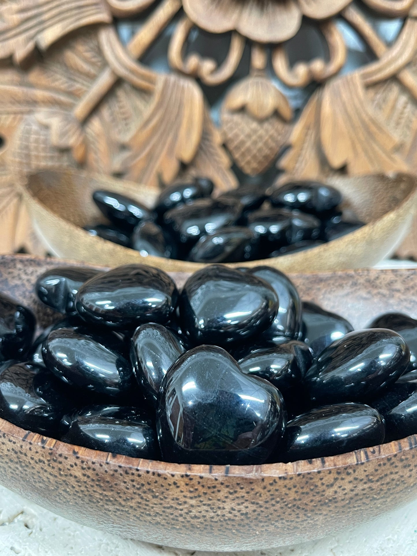 Black Obsidian Hearts