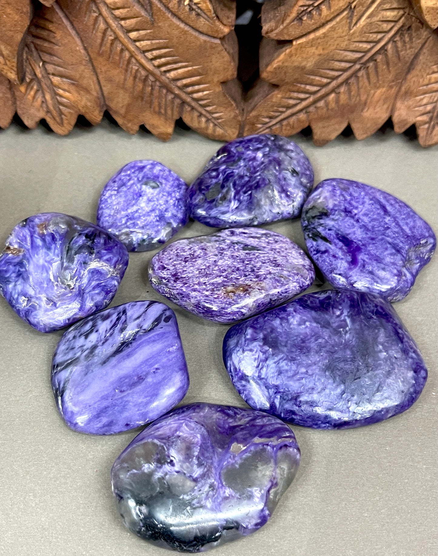 Charoite Smooth Flat Stones