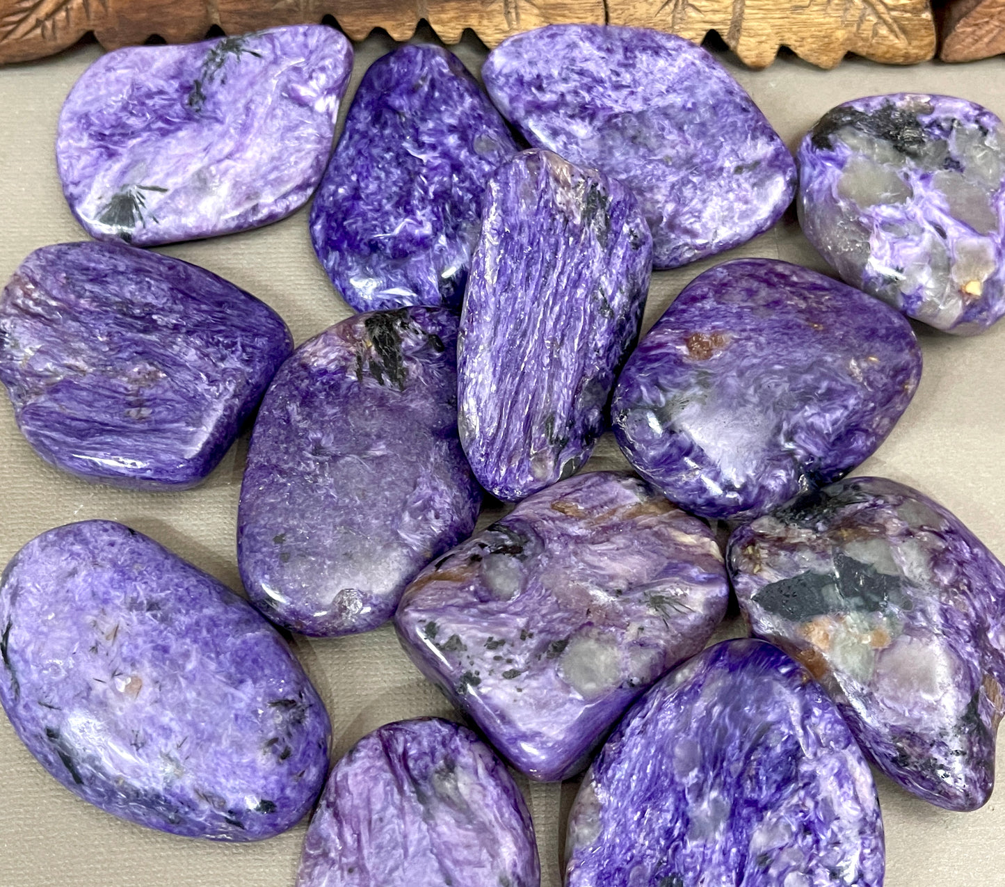 Charoite Smooth Flat Stones