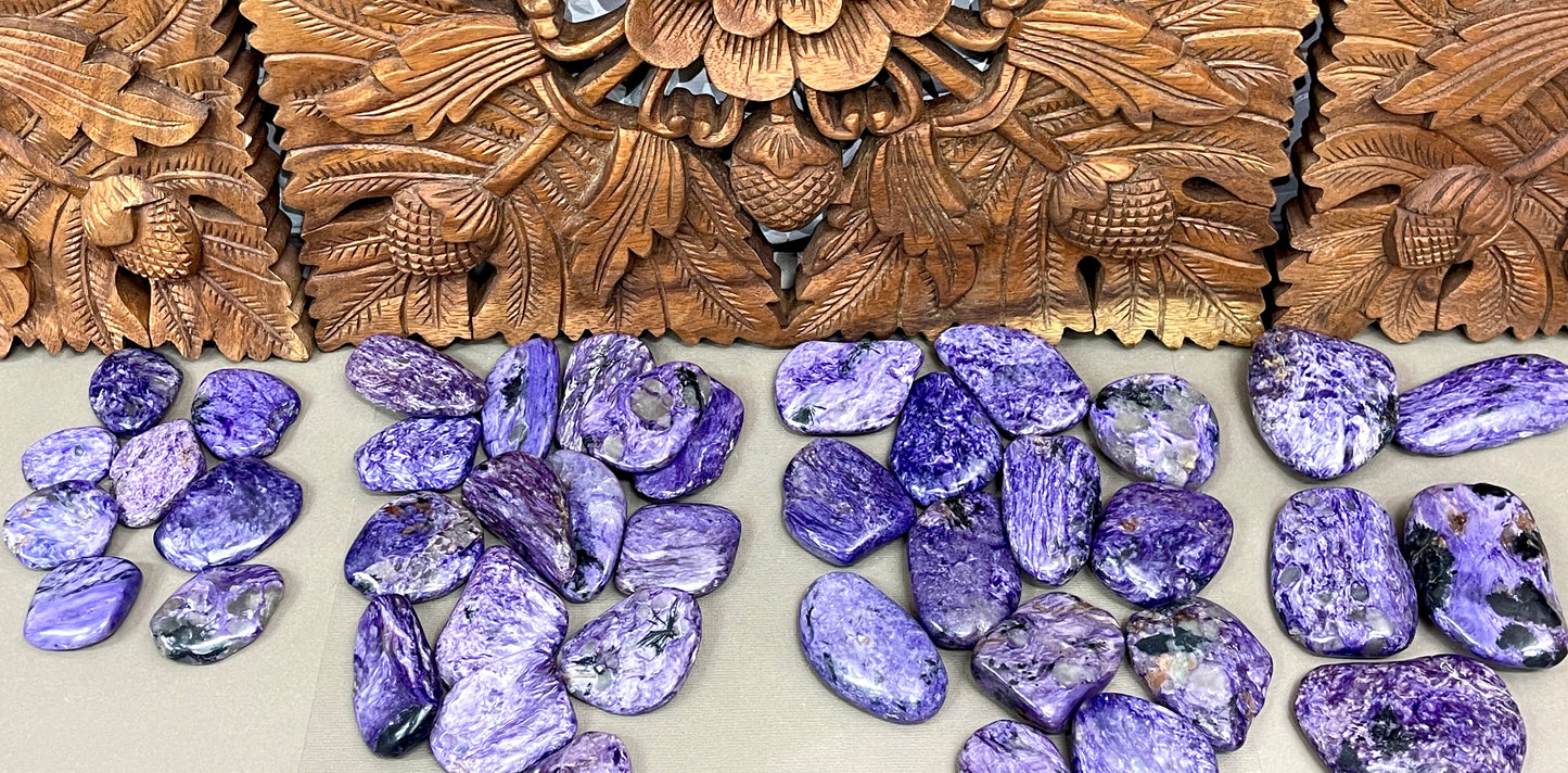 Charoite Smooth Flat Stones