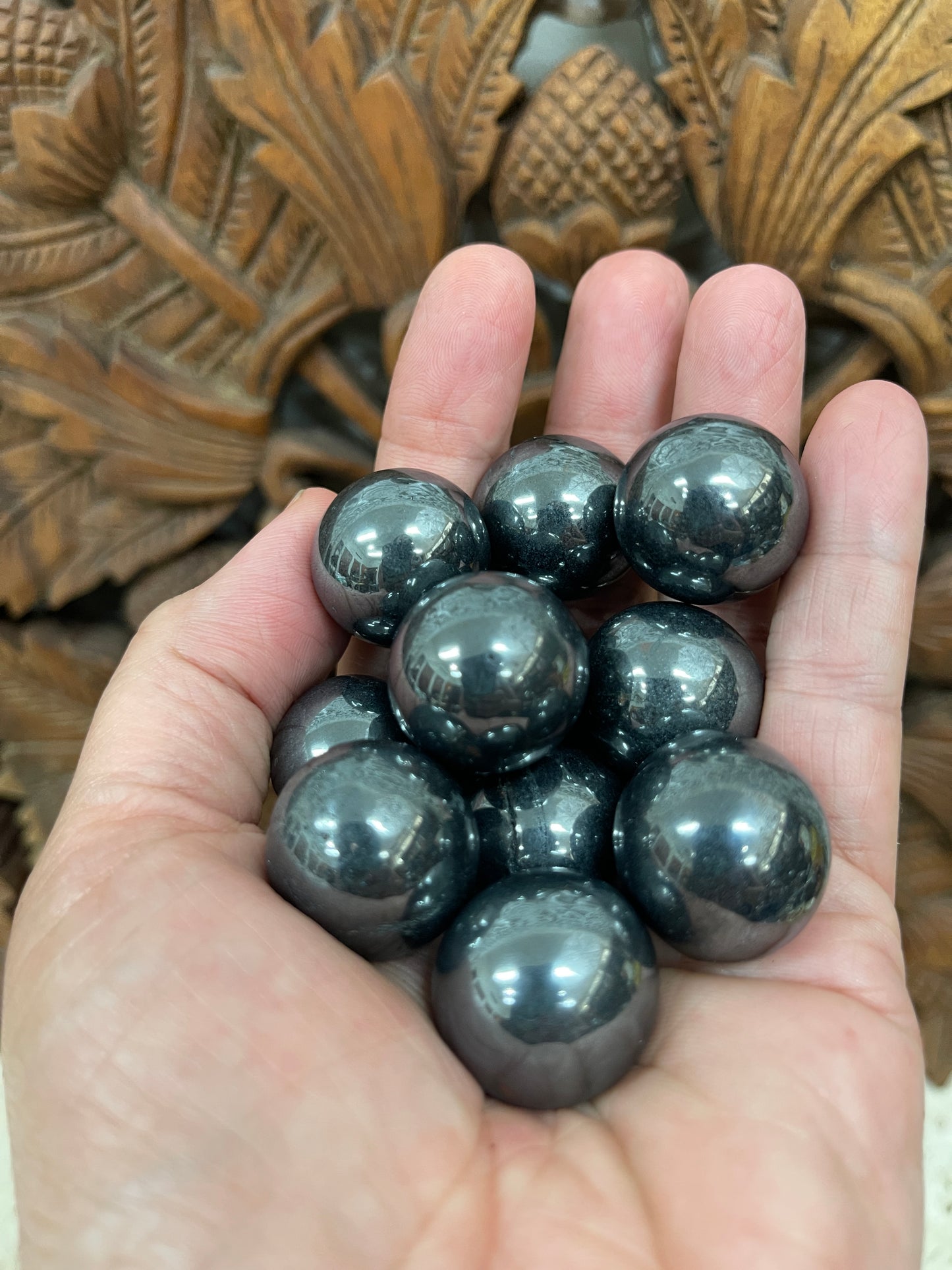 Black Obsidian Spheres