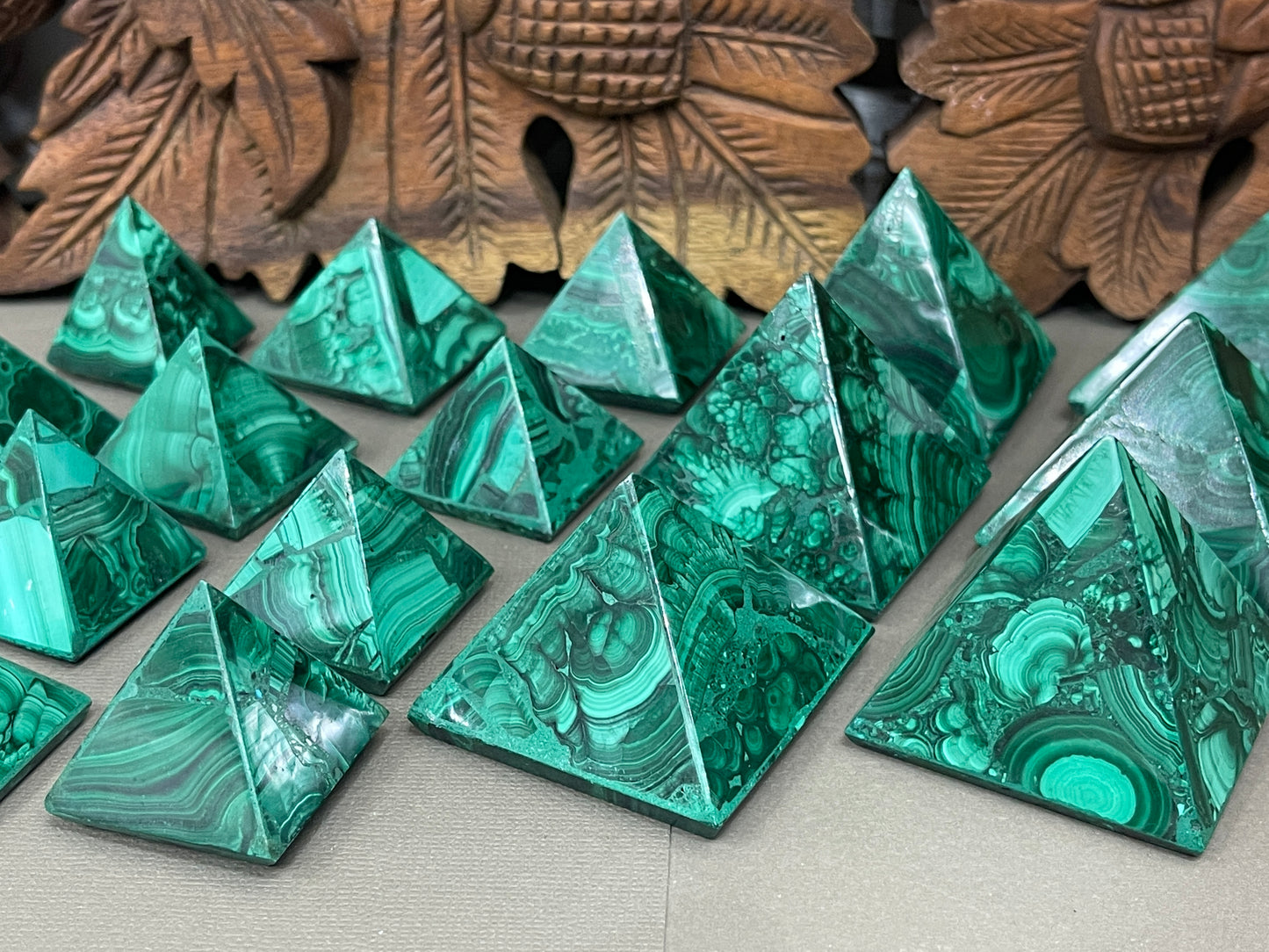 Malachite Pyramids