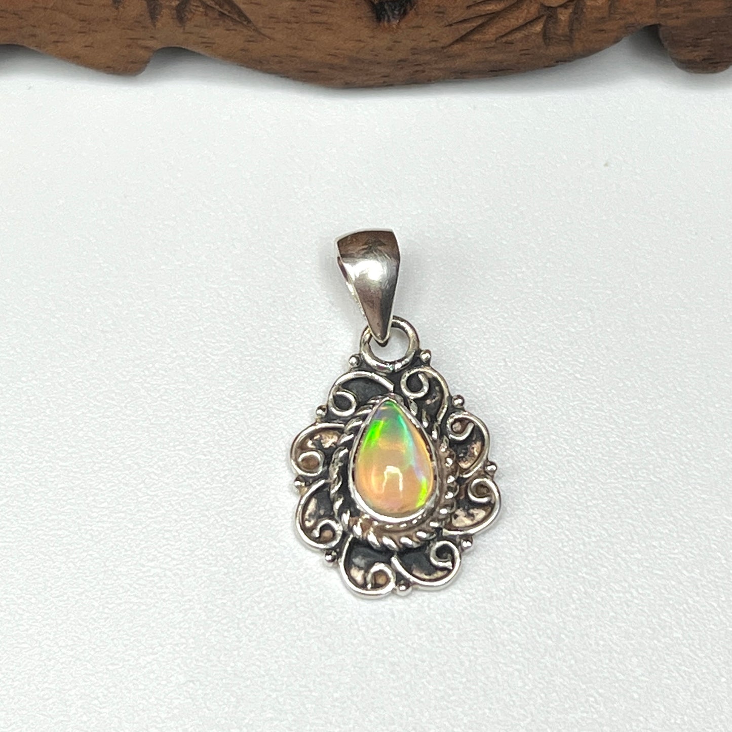 Natural Ethiopian Opal Pendants