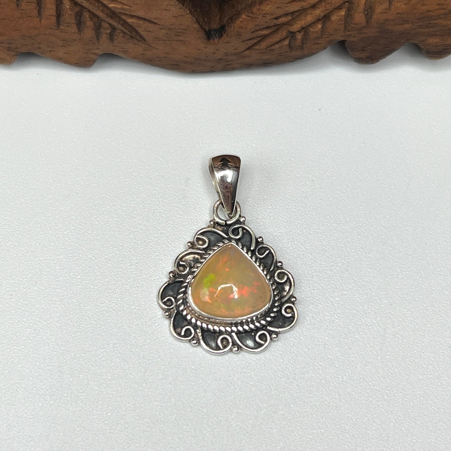 Natural Ethiopian Opal Pendants