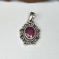Faceted Ruby Pendants