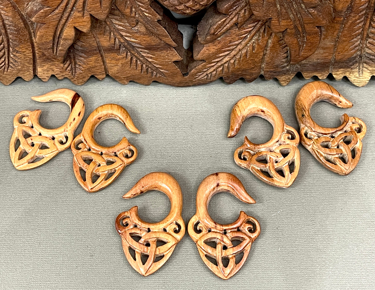 Celtic Knot Gauged Earrings - Available in 0-1/2"