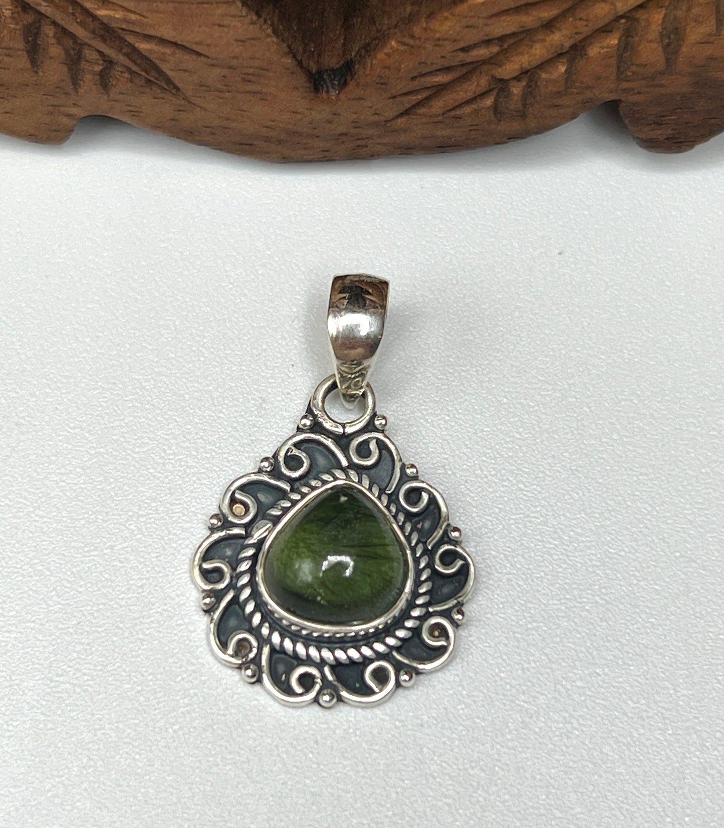 Green Tourmaline Pendants