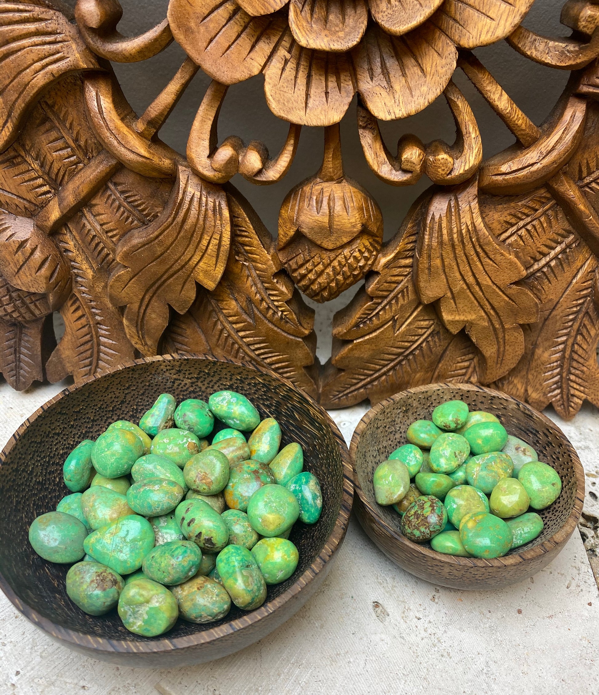 Natural Chinese Green Turquoise Tumbles Natural Chinese Green Turquoise Tumbles