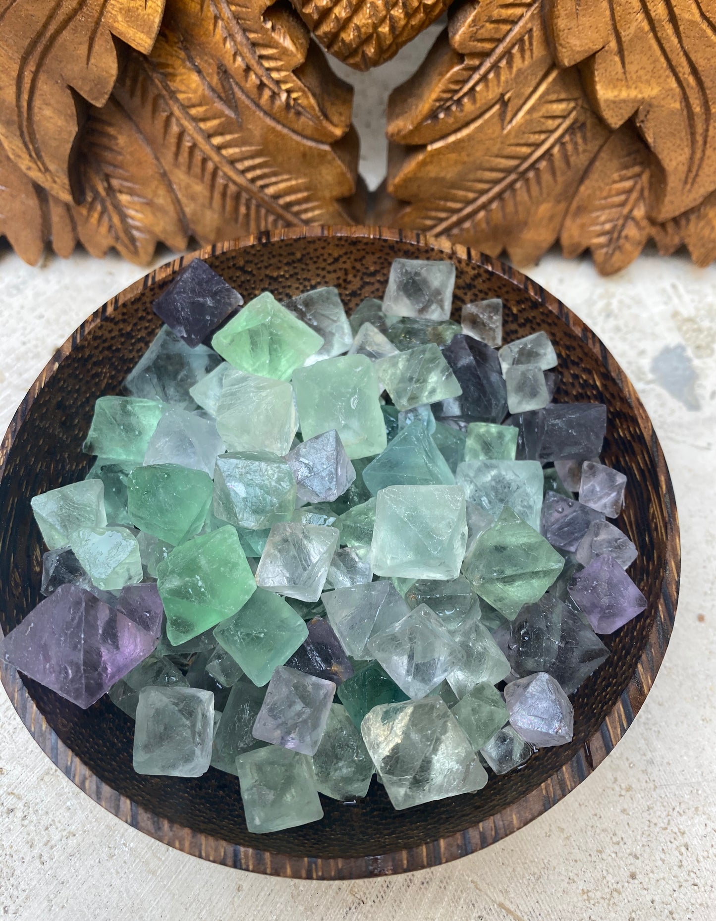 Natural Fluorite Octahedrons | 3 Sizes