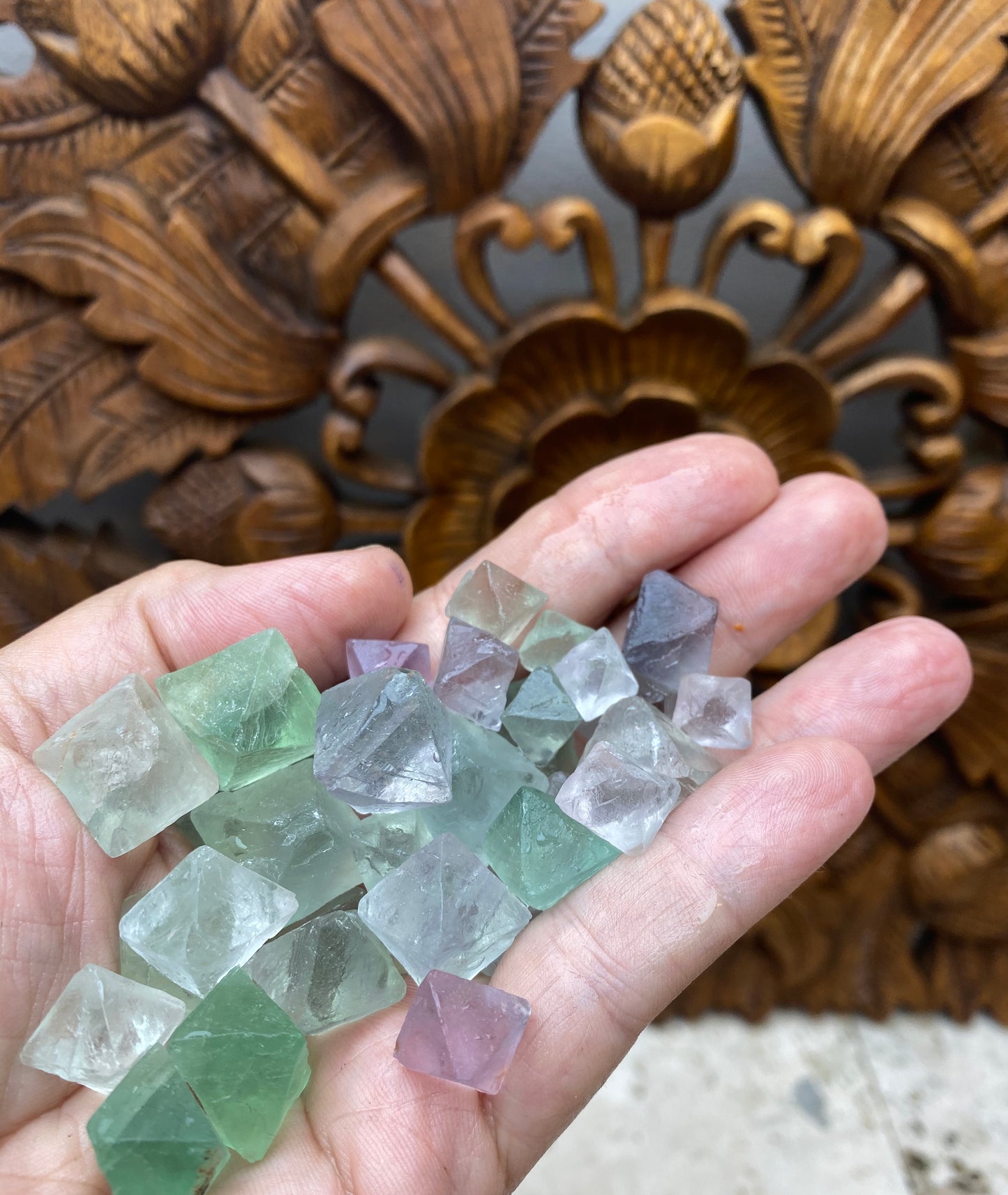 Natural Fluorite Octahedrons | 3 Sizes