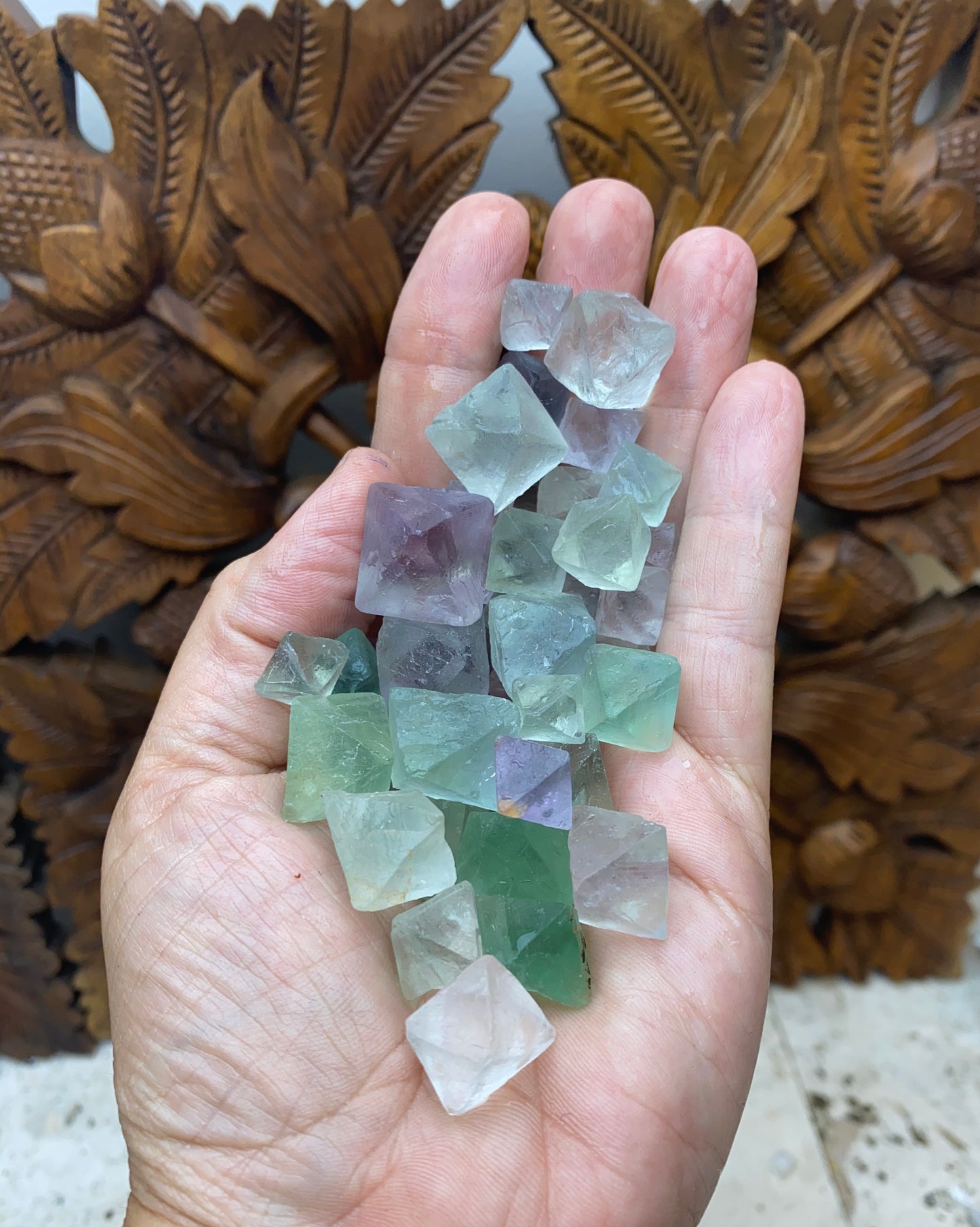 Natural Fluorite Octahedrons | 3 Sizes