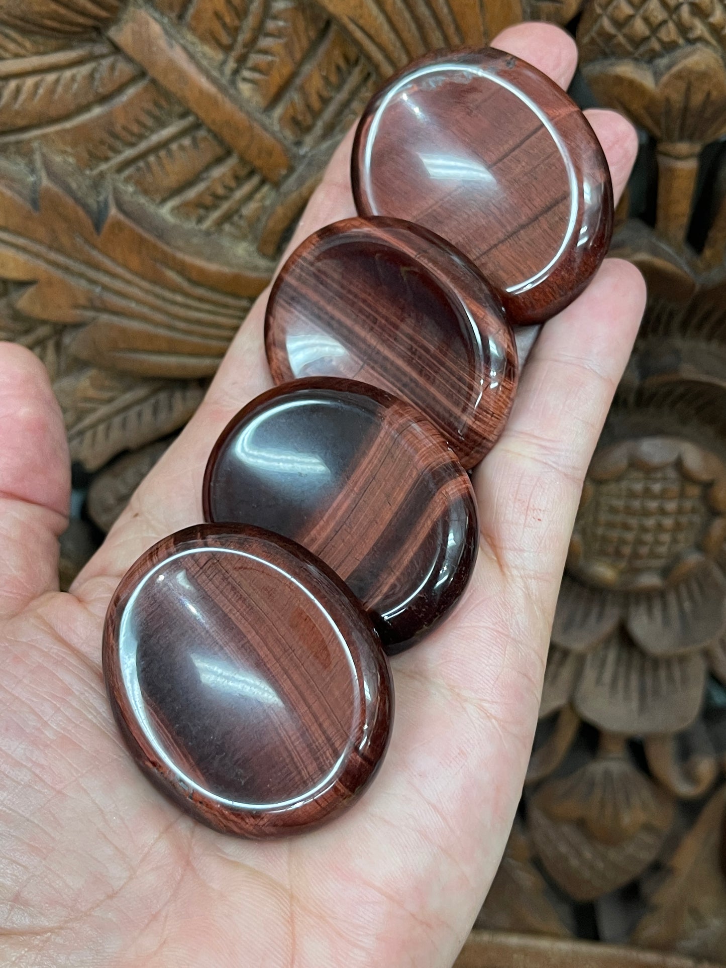 Tigers Eye Worry Stones