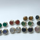 10mm Round Faceted Studs Earrings