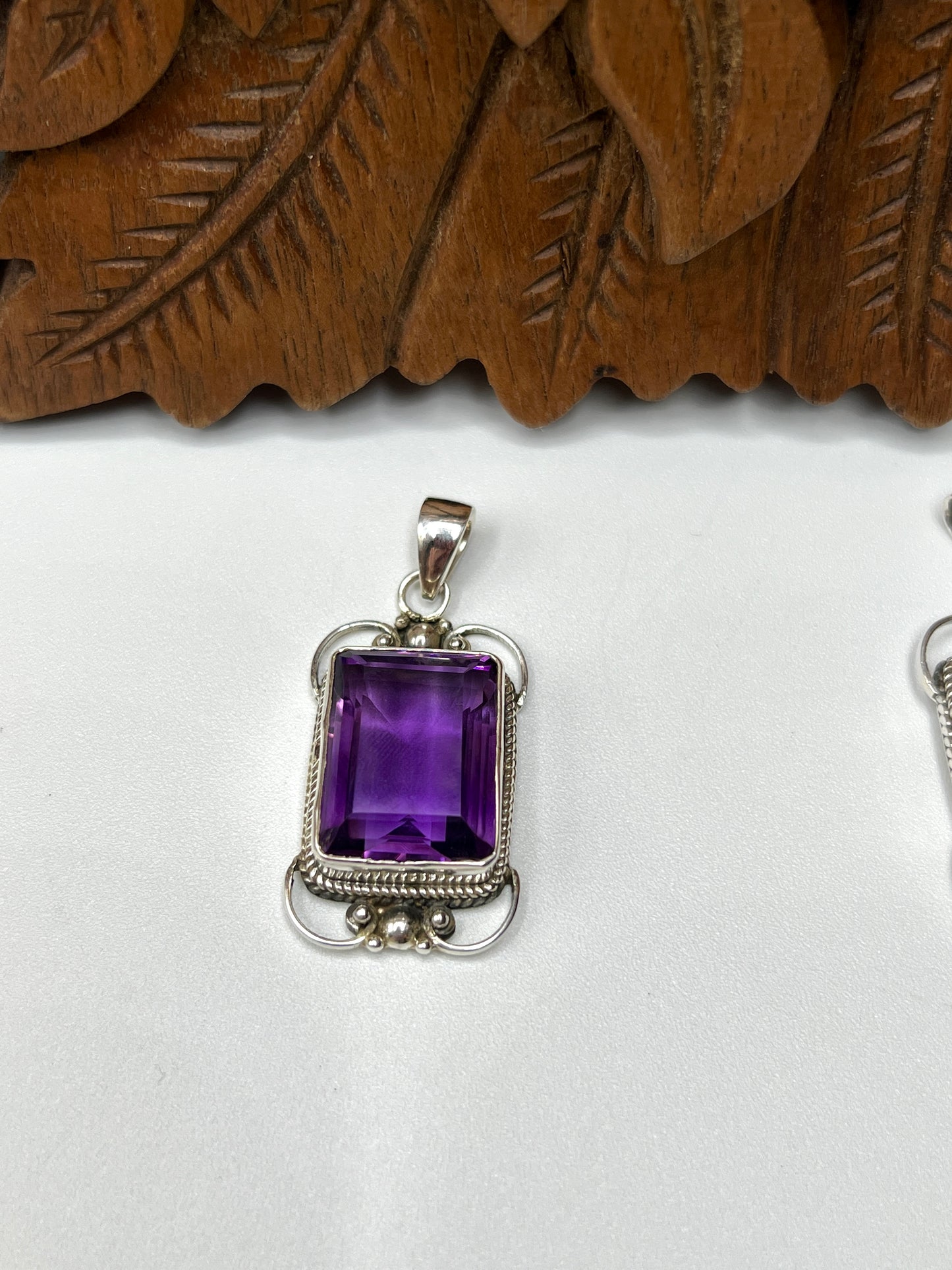 Natural Large Stone African Amethyst Pendants