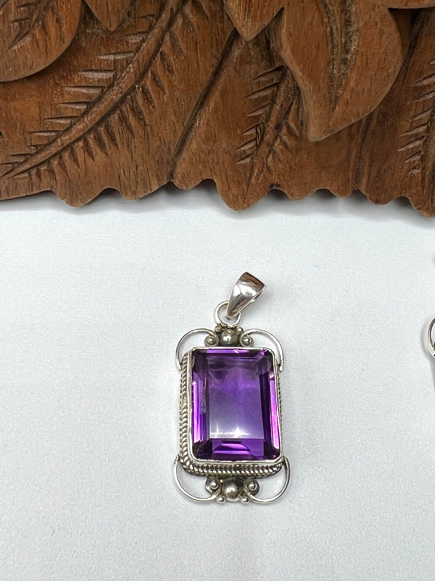 Natural Large Stone African Amethyst Pendants