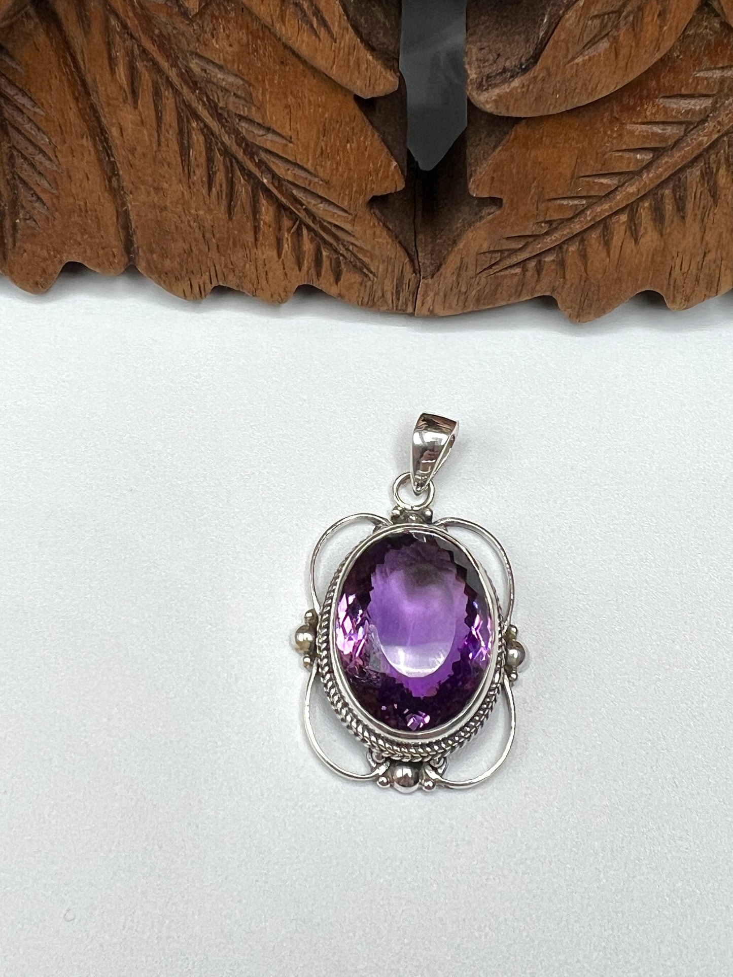 Natural Large Stone African Amethyst Pendants