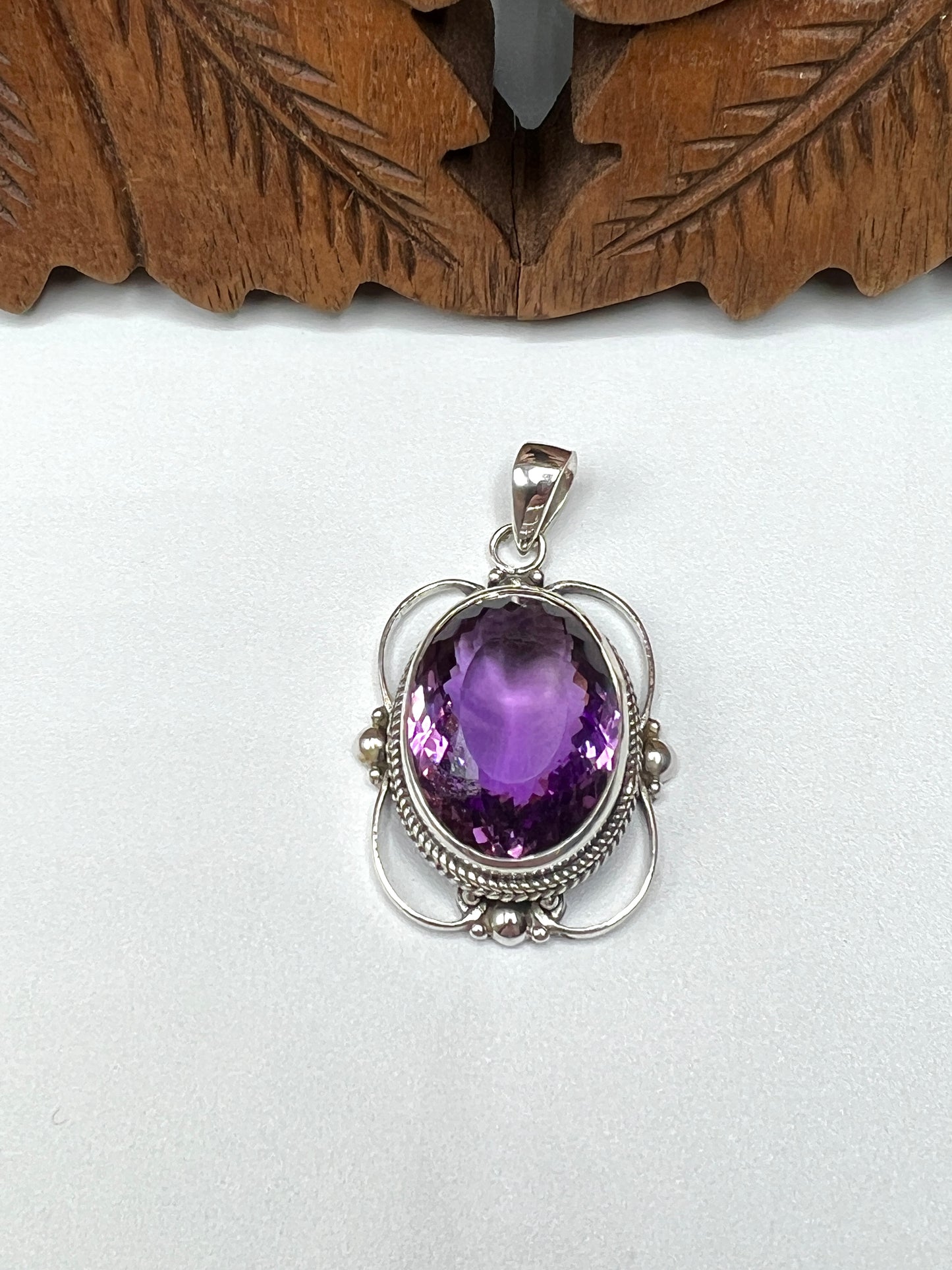 Natural Large Stone African Amethyst Pendants