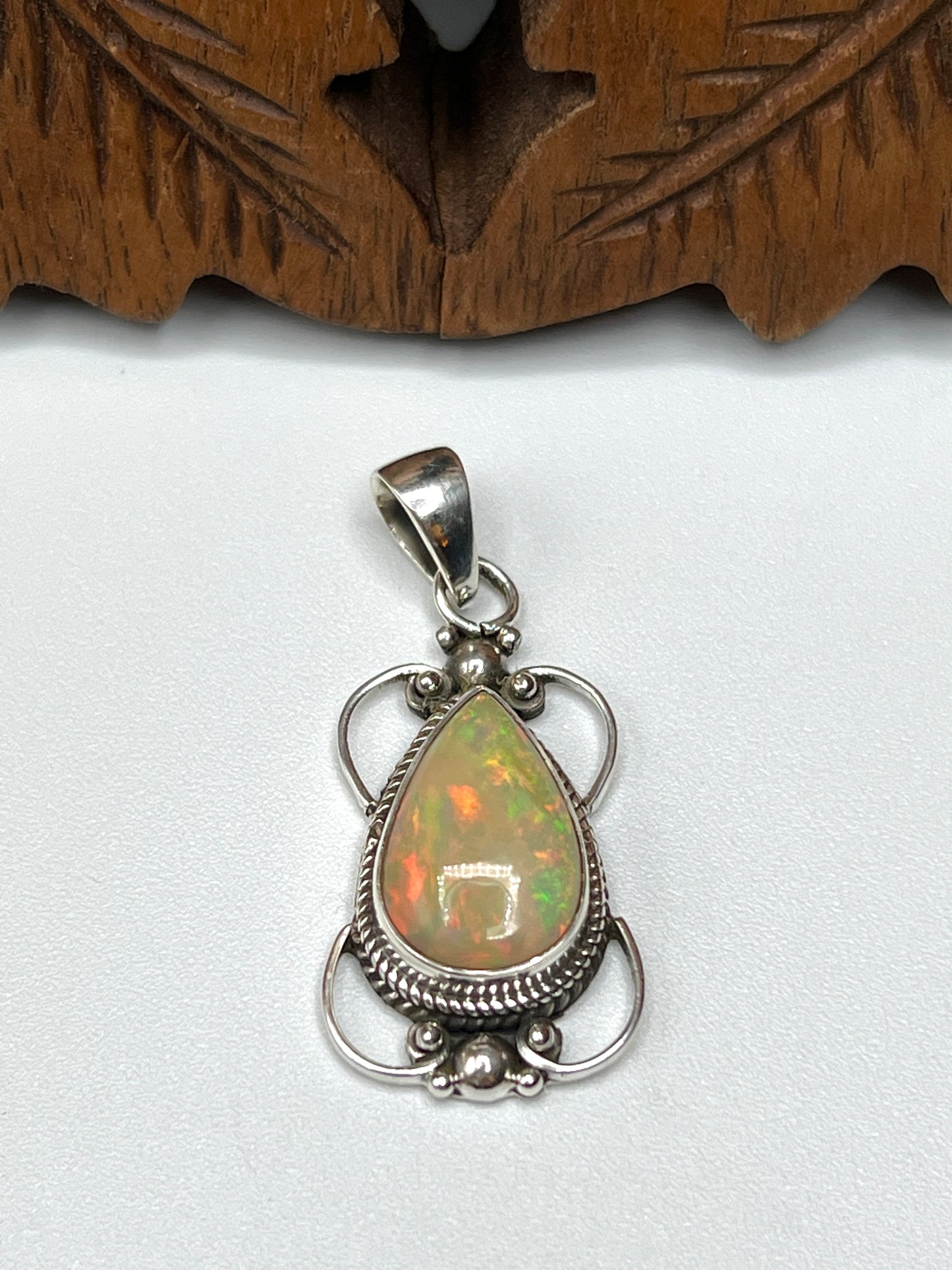 Rare Natural Large Stone Ethiopian Opal Pendants
