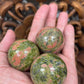 Unakite Spheres