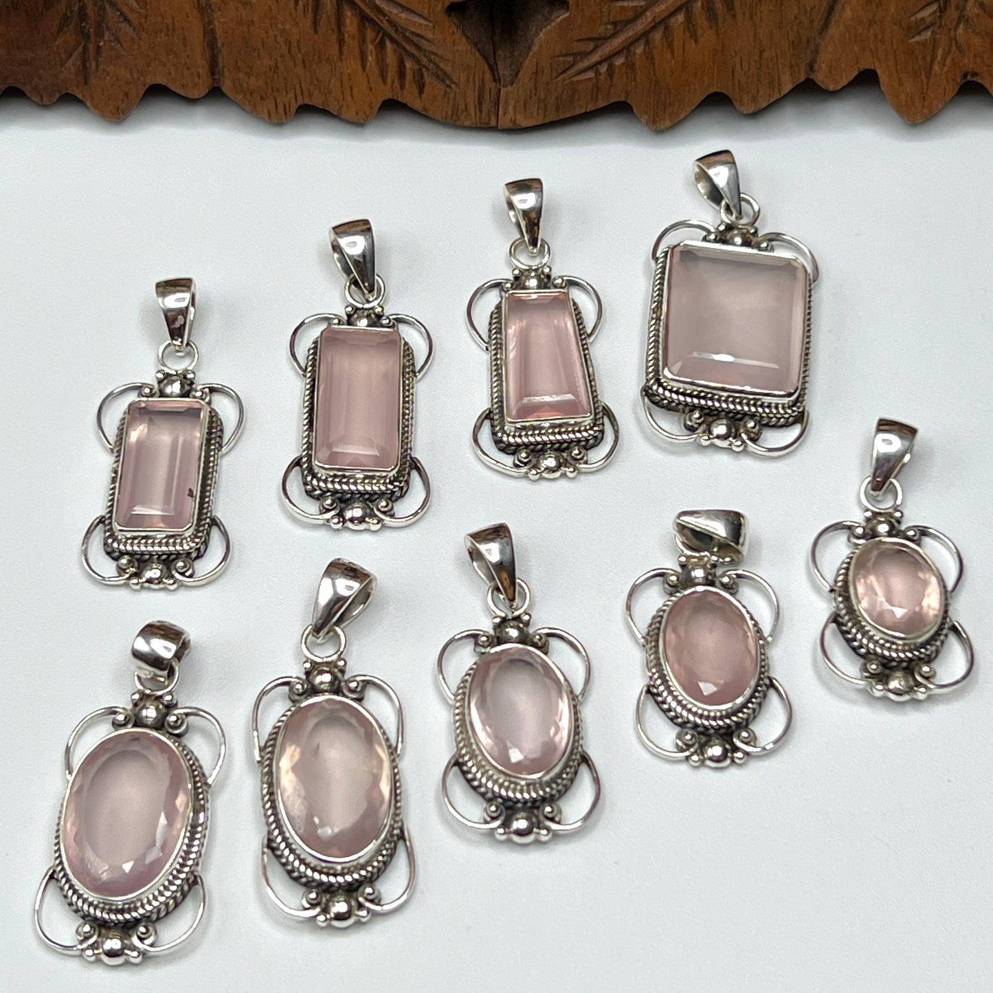 Rose Quartz Pendants