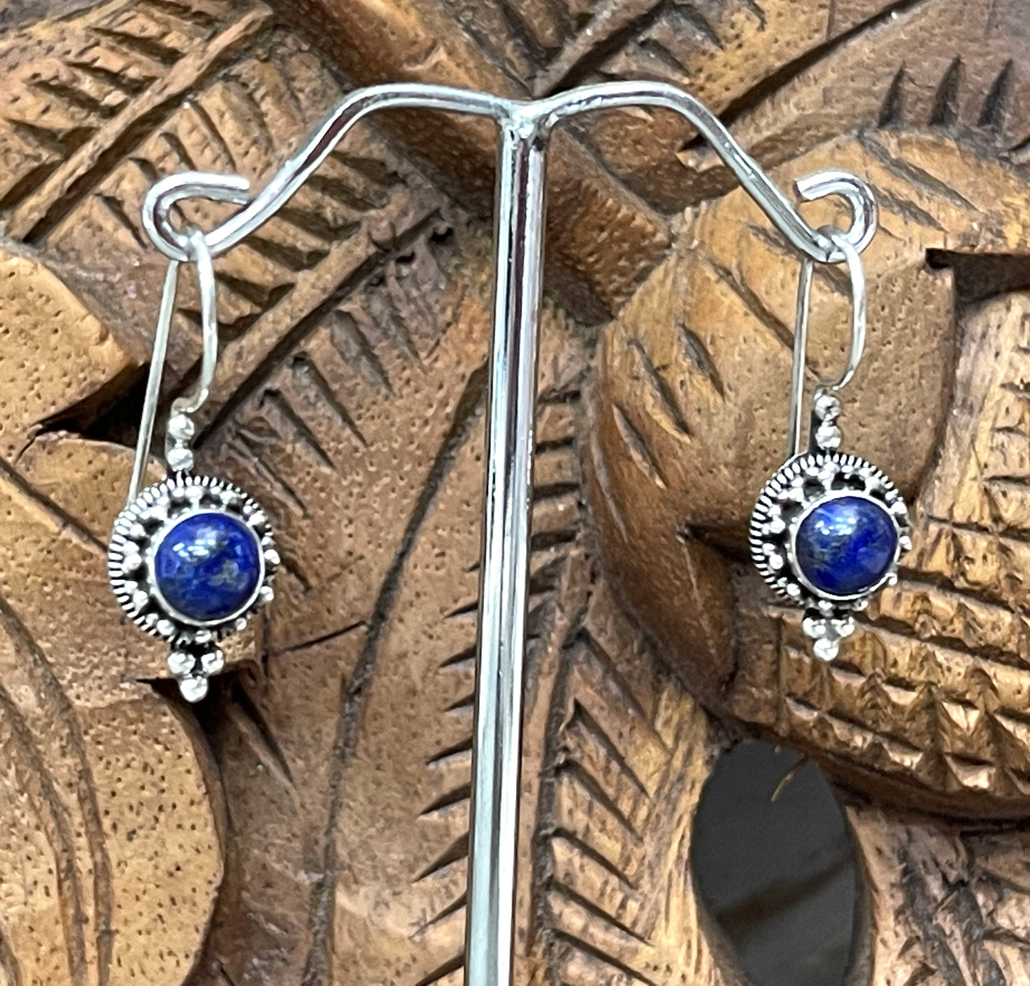 Balinese Lapis Lazuli Earrings