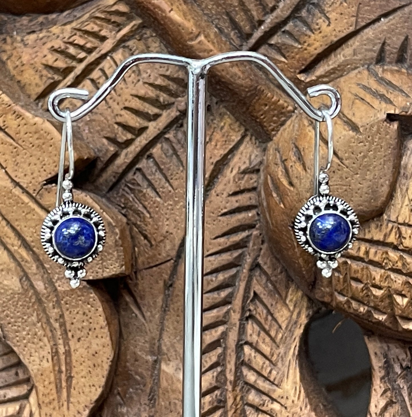 Balinese Lapis Lazuli Earrings