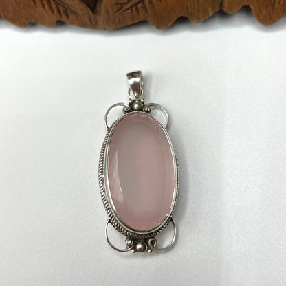 Large Stone A Quality Rose Quartz Pendants