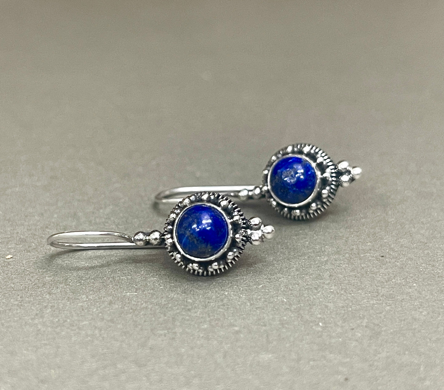 Balinese Lapis Lazuli Earrings