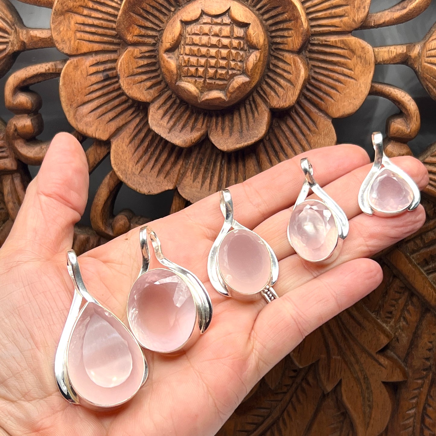 Rose Quartz Pendants