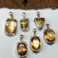 Natural Large Stone Citrine Pendants