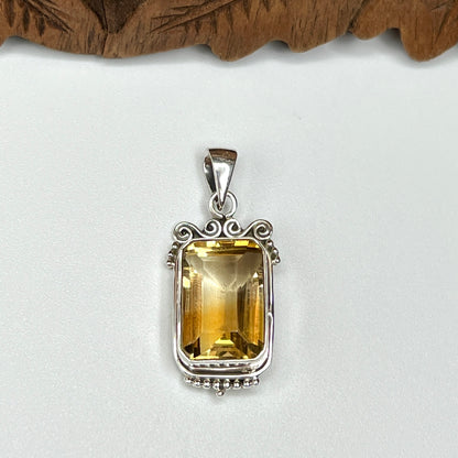 Natural Large Stone Citrine Pendants