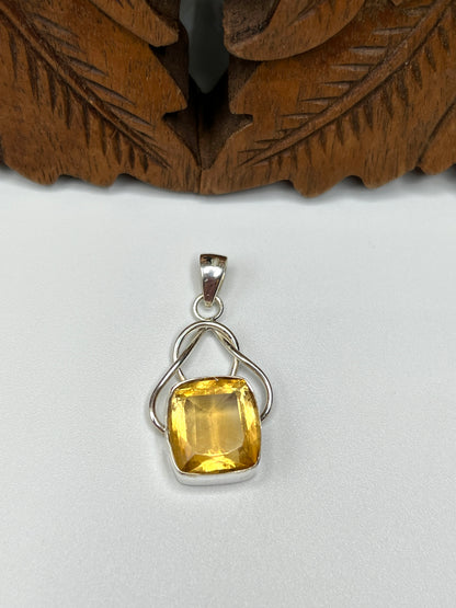 Natural Large Stone Citrine Pendants