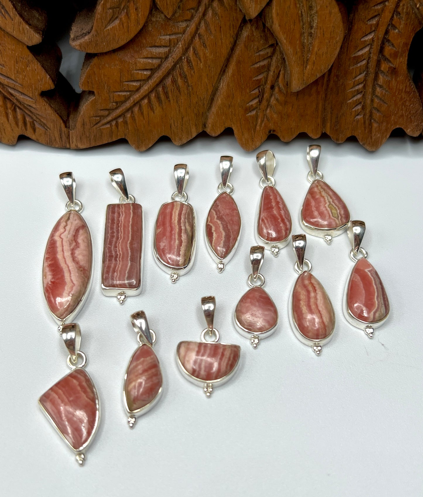 Rhodocrosite Pendants