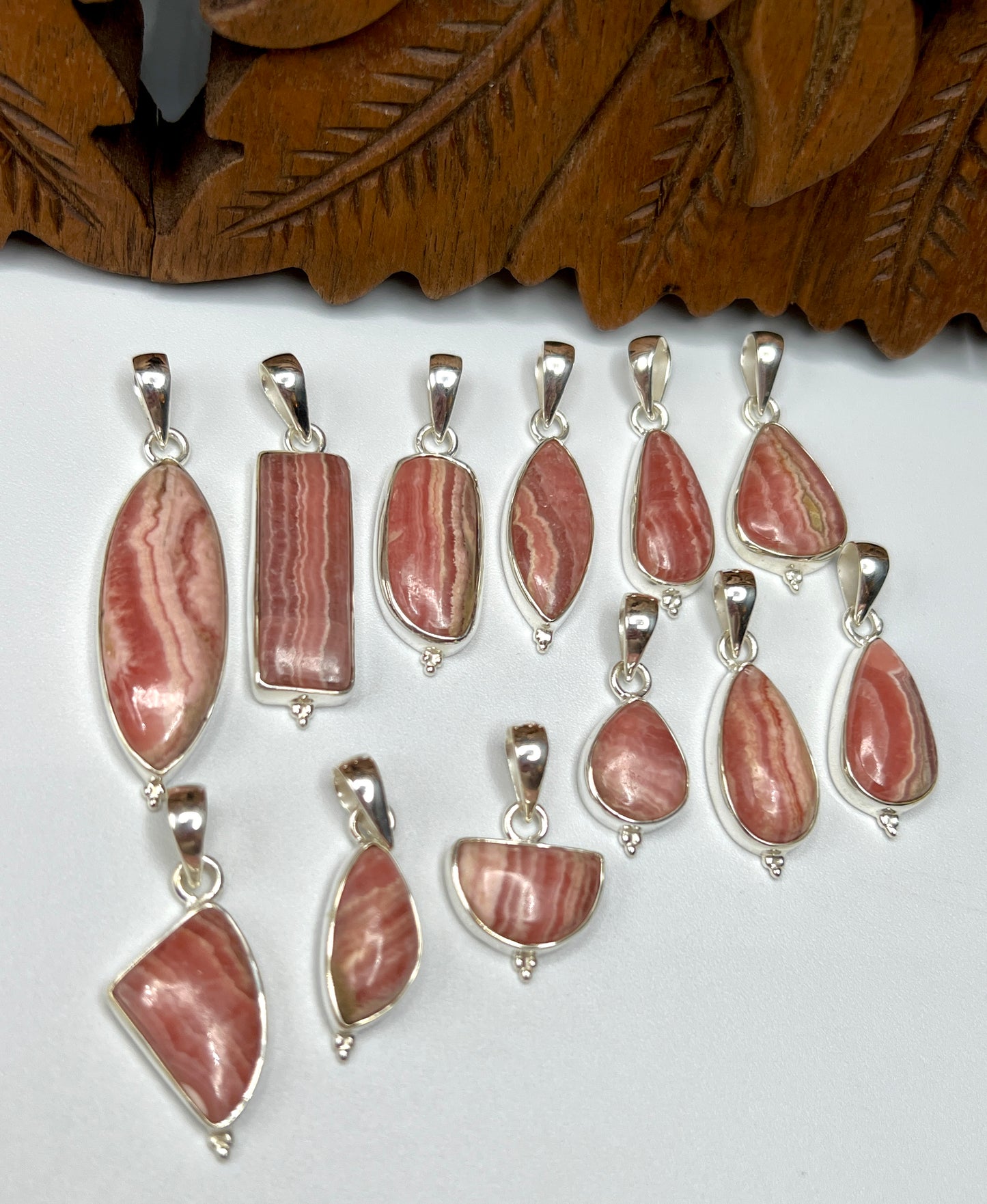 Rhodocrosite Pendants